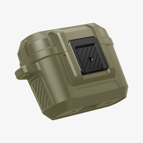 ACS05485 - Apple AirPods Pro 2 Case Lock Fit in matte black showing the front